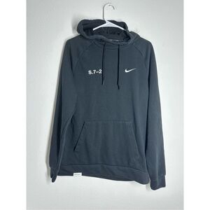 Nike Dri-FIT Studio '72 Men's Pullover Fitness Hoodie Black Green Logo Size S